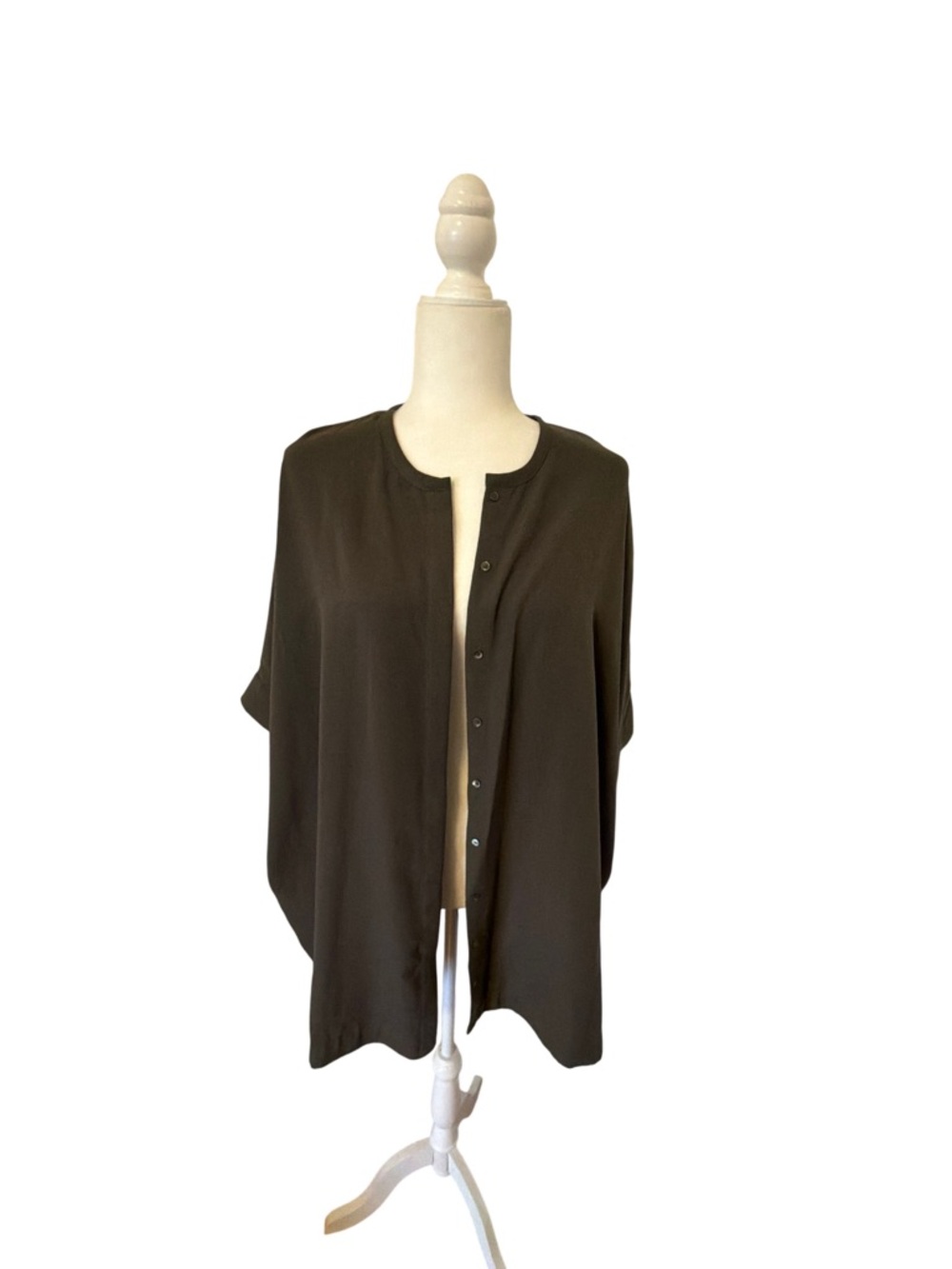 Babaton Olive Green Button Down Blouse